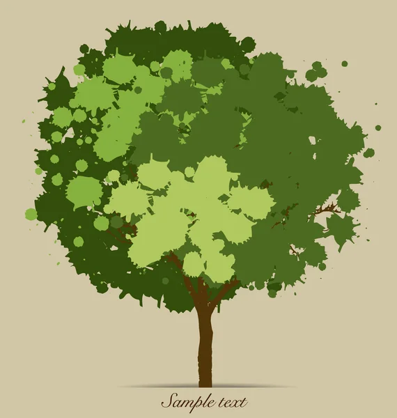 Abstract tree. Vector Illustration. — Stock Vector