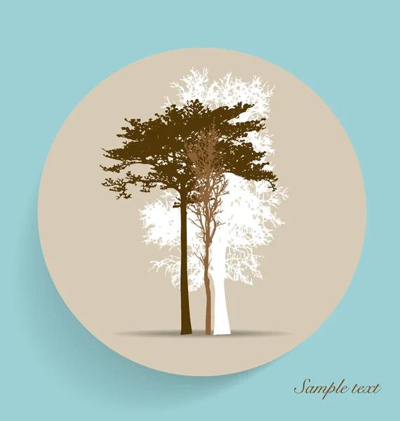 Abstrakt träd. vektor illustration. — Stock vektor