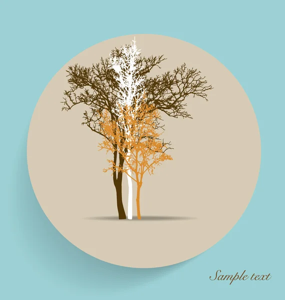 Un arbre abstrait. illustration vectorielle. — Image vectorielle