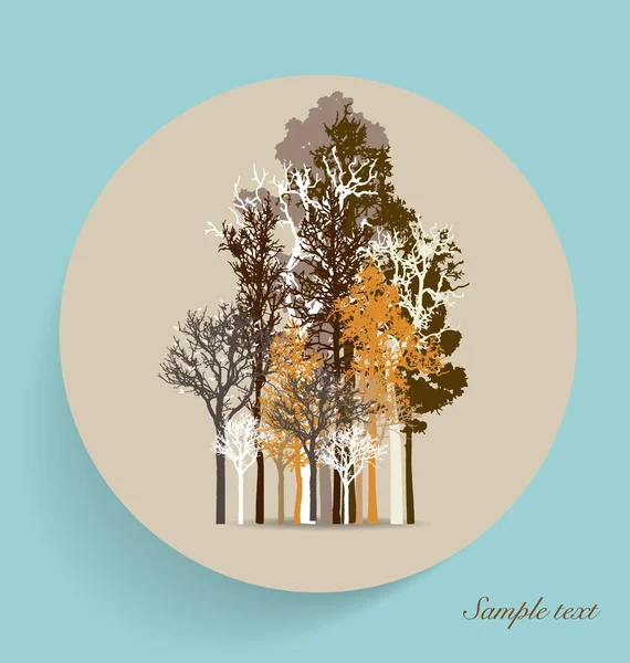 Abstract tree. Vector Illustration. — Stock Vector