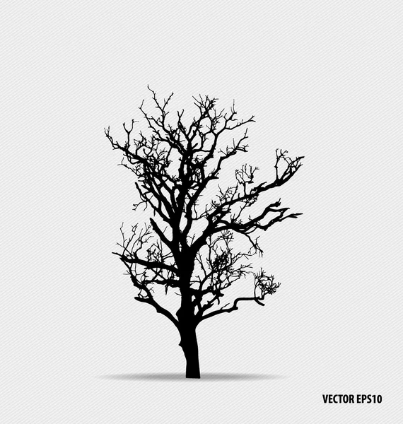 Sagoma albero. illustrazione vettoriale. — Wektor stockowy