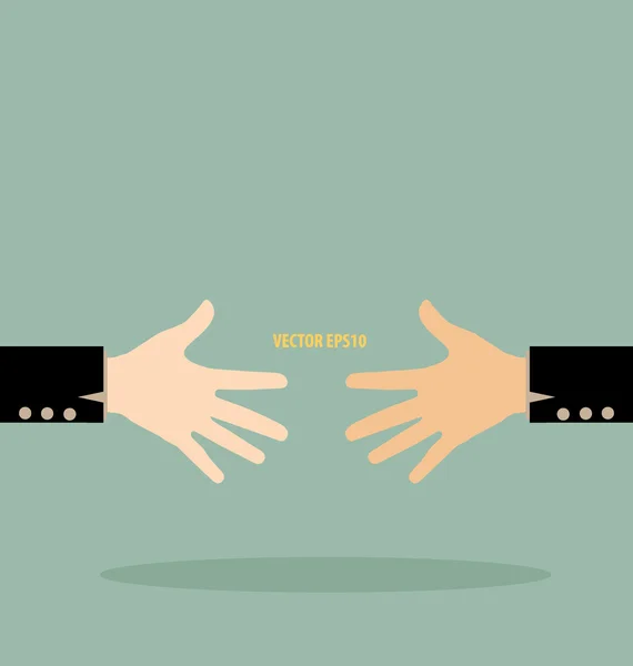 Handshake. Vector illustration. — Stock Vector