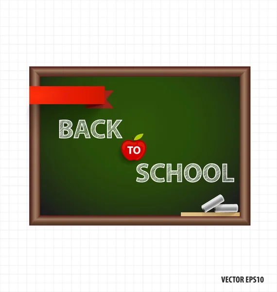 Welcome back to school, vector illustration. — Stock Vector