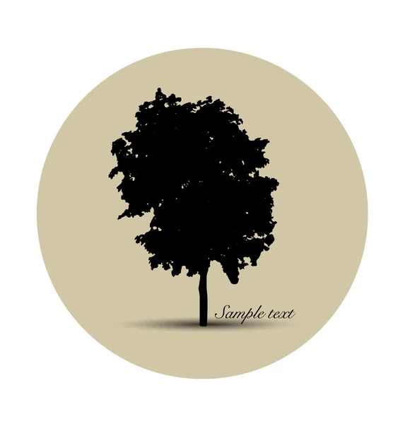 Silhouettes d'arbres. Illustration vectorielle. — Image vectorielle