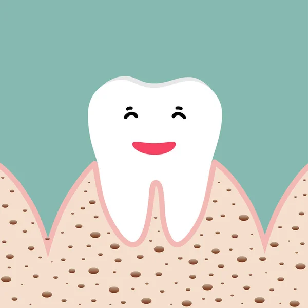 人間の歯 歯のケアの背景 ベクターイラスト — ストックベクタ