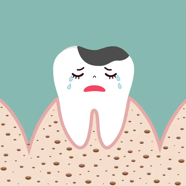 Ludzkie Zęby Opieka Stomatologiczna Ilustracja Wektora — Wektor stockowy