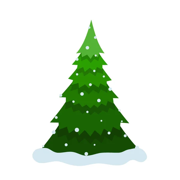 Kerstboom Vrolijk Kerstfeest Gelukkig Nieuwjaar Achtergrond Vectorillustratie — Stockvector