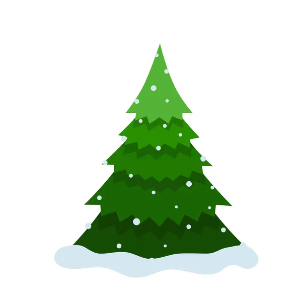 Kerstboom Vrolijk Kerstfeest Gelukkig Nieuwjaar Achtergrond Vectorillustratie — Stockvector