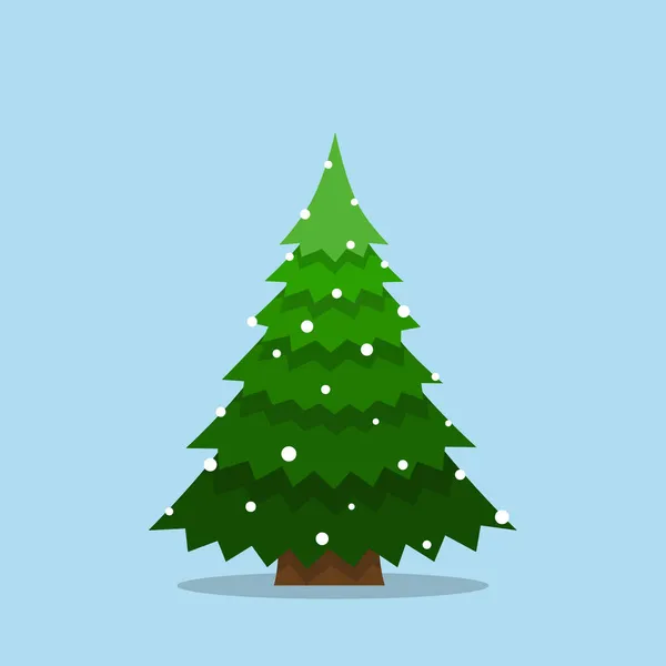 Weihnachtsbaum Frohe Weihnachten Und Ein Gutes Neues Jahr Hintergrund Vektorillustration — Stockvektor