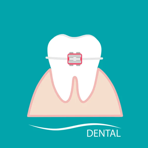 Menschliche Zähne Hintergrund Der Zahnpflege Vektorillustration Stockillustration
