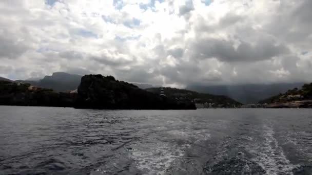 Mar Mediterráneo Mallorca Vista Costa — Vídeo de stock
