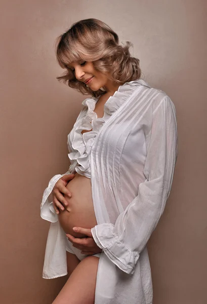 Femme enceinte. Images De Stock Libres De Droits