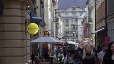 Lviv, Ukrayna 'nın merkezinde yaz şehri, 14.08.2022