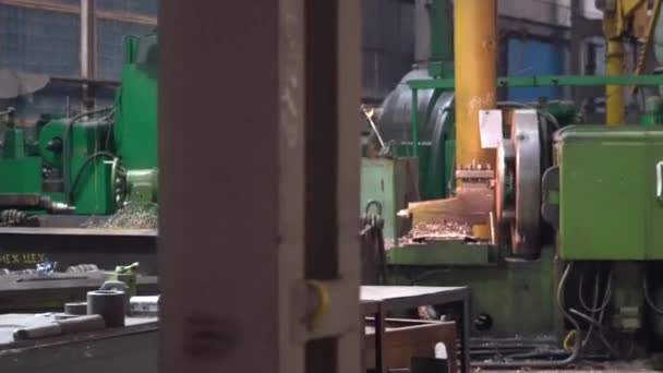 Milling Machine Metal Work Industry Multitool Precision Machining — Stockvideo