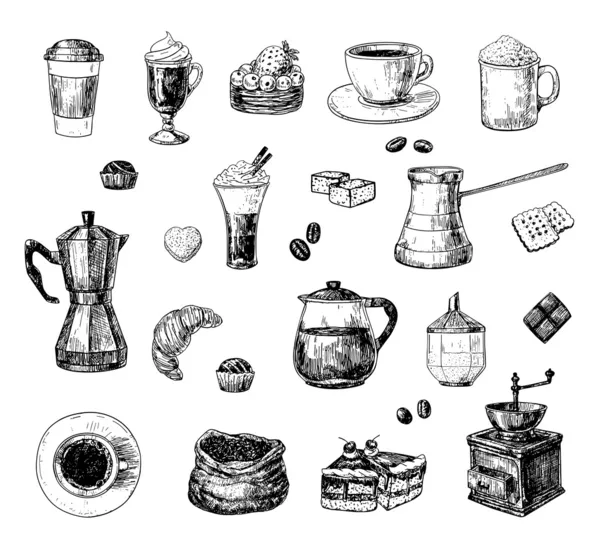 Set de café — Archivo Imágenes Vectoriales