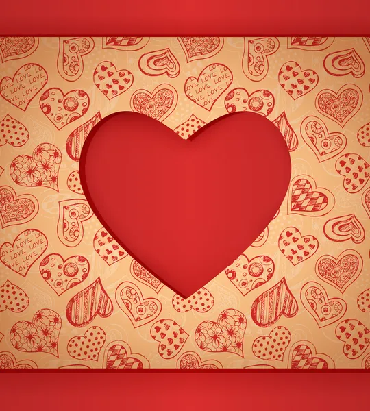 Tarjeta de San Valentín — Vector de stock