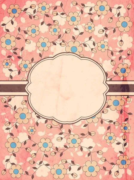 Grunge fundo floral —  Vetores de Stock