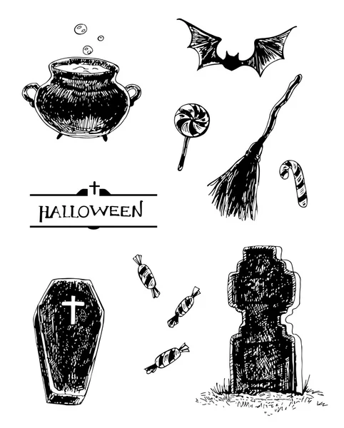 Halloween set — Stock Vector