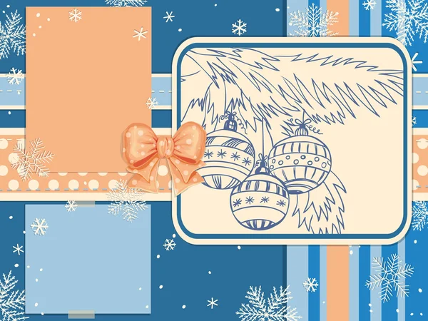 Kerstmis scrapbook — Stockvector