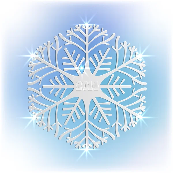 雪の結晶 — ストックベクタ