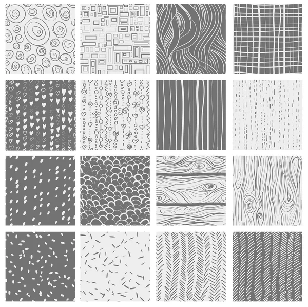 16 patterns — Stock Vector