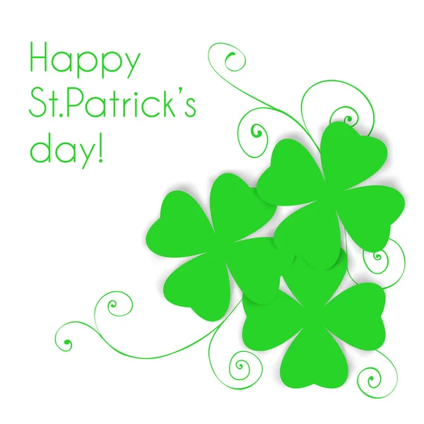 St. Patrick day card — Stock Vector