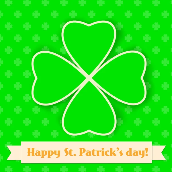 St. Patrick day card — Stock Vector