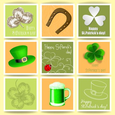 St. patrick günü kartları