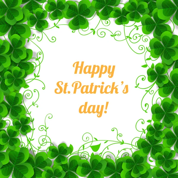 Tarjeta de día de San Patricio — Vector de stock