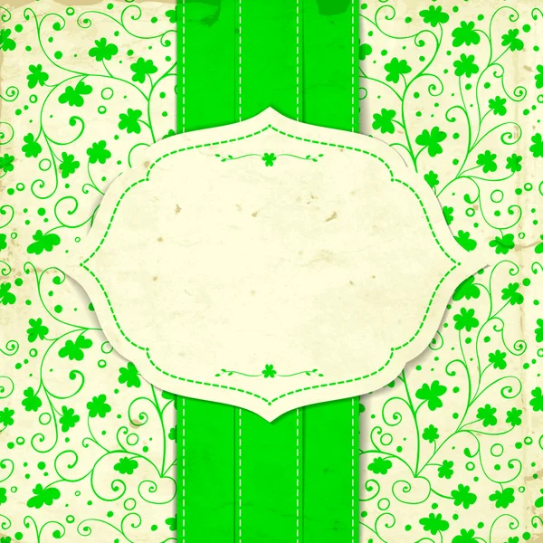 St. Patrick day card — Stock Vector