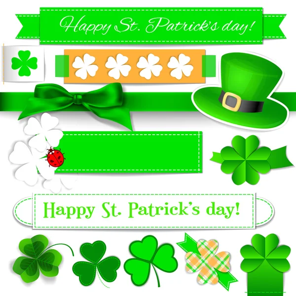 Saint Patrick éléments de jour — Image vectorielle