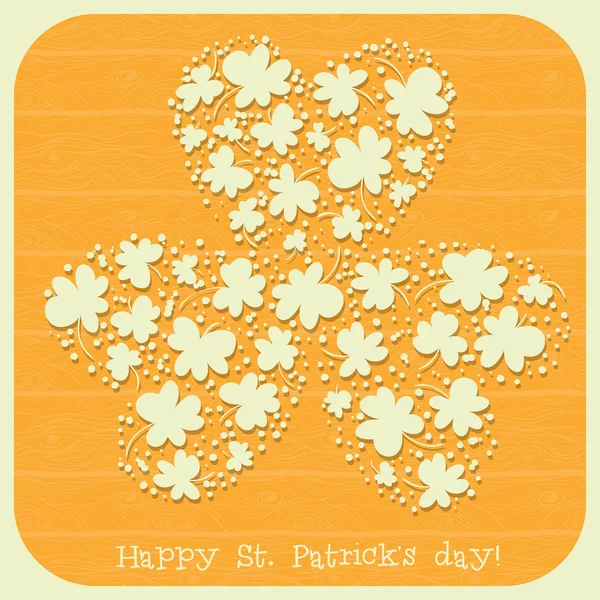 St. Patrick Tageskarte — Stockvektor