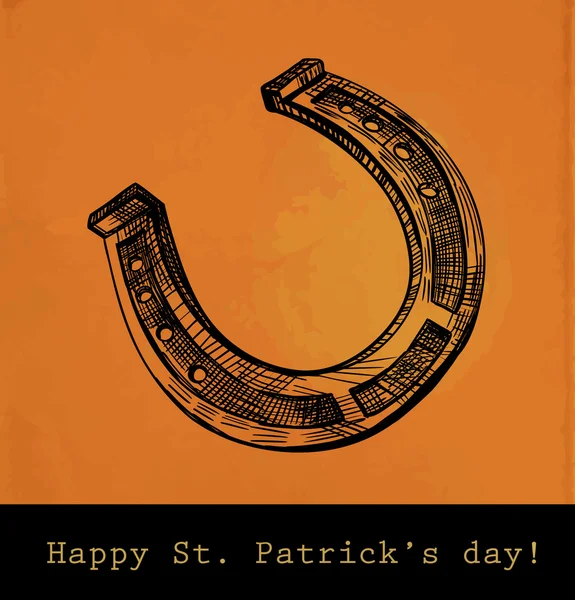 St. Patrick day card — Stock Vector