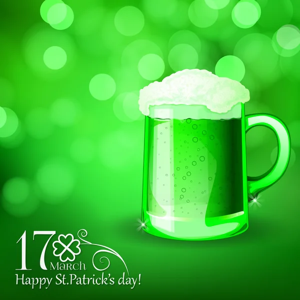 Cartão de dia St. Patrick — Vetor de Stock