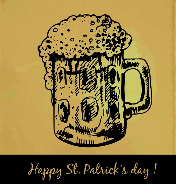 Cartão de dia St. Patrick — Vetor de Stock