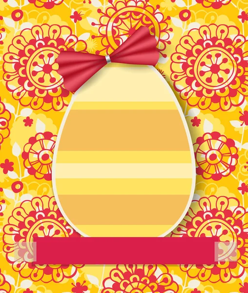 Carta uovo di Pasqua — Vettoriale Stock