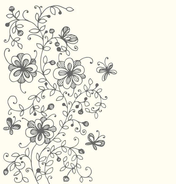 Fond floral — Image vectorielle