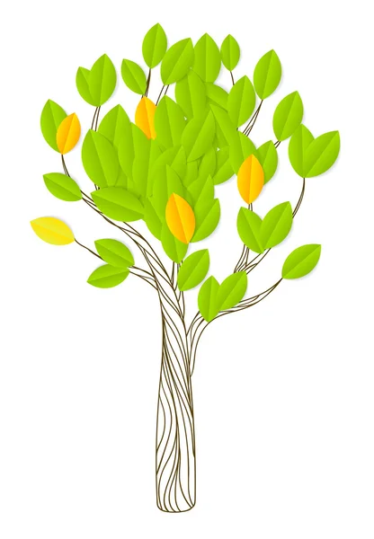 Mano - árbol dibujado — Archivo Imágenes Vectoriales