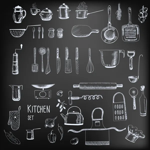 Kitchen set — Stock Illustration Kitchen set Stock Illustration