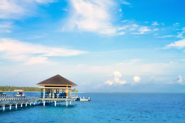 Okyanusu, sonsuz yüzme havuzları ile klasik villada Island. Ma