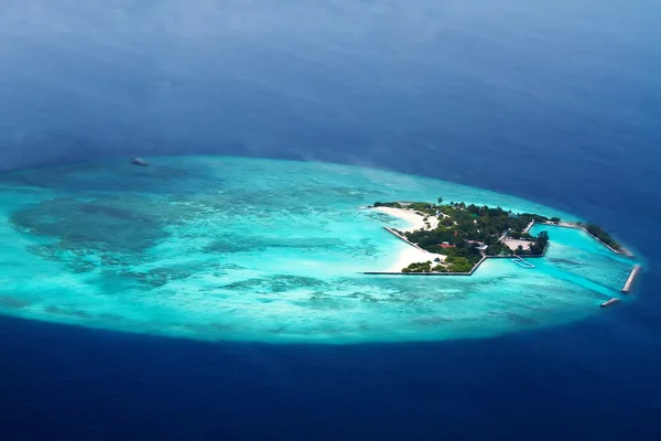 Veduta aerea delle isole Maldive — Foto Stock