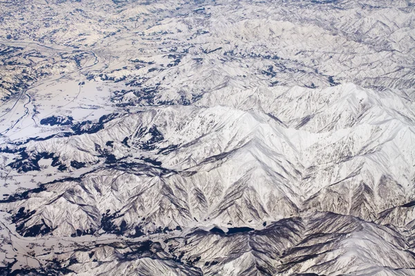 Landscape of snow mountains in Japan near Tokyo — Stock Photo, Image