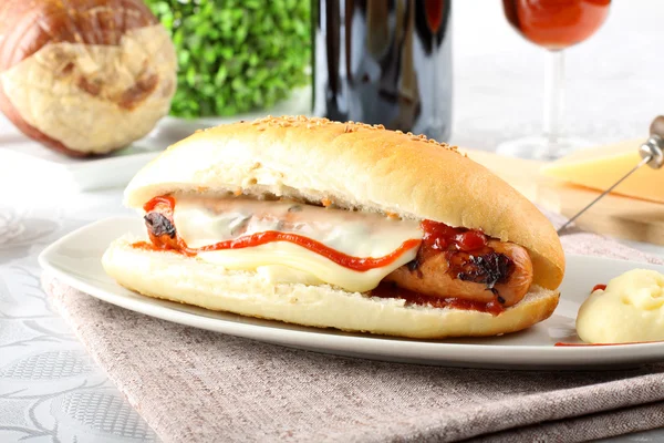 Сэндвич с Вурстелем — стоковое фото