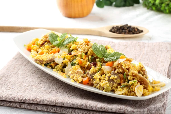 Couscous met groenten — Stockfoto