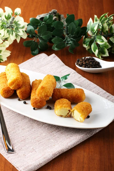 Fried potato croquettes — Stock Photo, Image