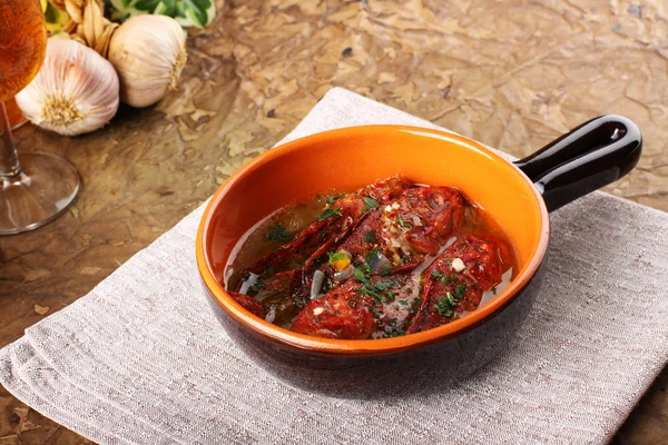 Sopa de peixe fresco — Fotografia de Stock