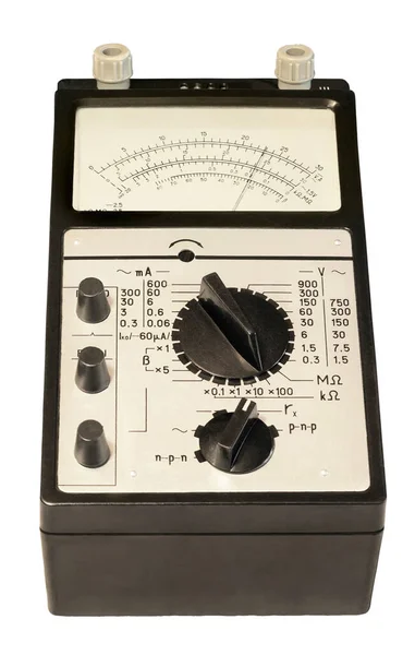 Analog Old Multimeter Avometer Electrical Instrument Measuring Constant Variable Current — Stock Photo, Image