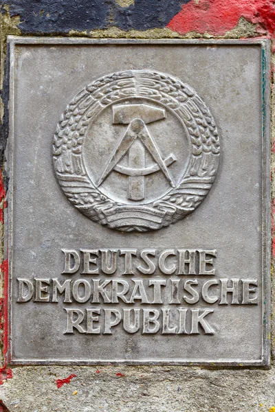 DDR знак в Берліні — стокове фото