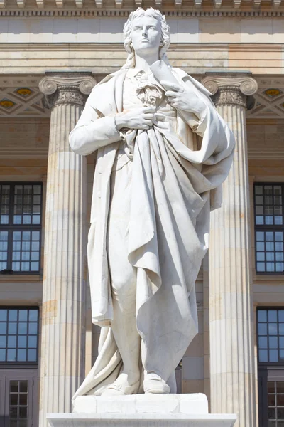 Friedrich Schiller statue, Berlin — Stock Photo, Image