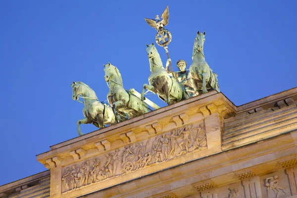 Portão de Brandemburgo detalhe, Berlim — Fotografia de Stock
